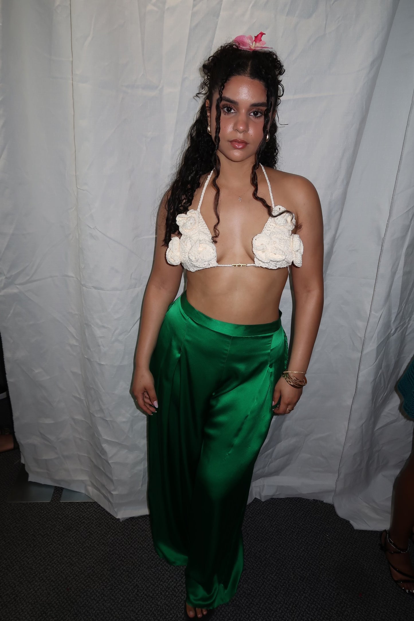 CROCHET FLOR BRA TOP