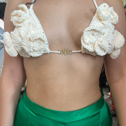 CROCHET FLOR BRA TOP